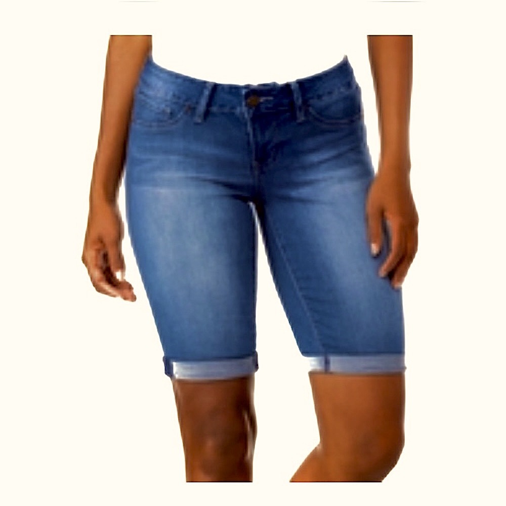 NEW YMI Jeans Luxe Women’s Bermuda Denim Shorts
